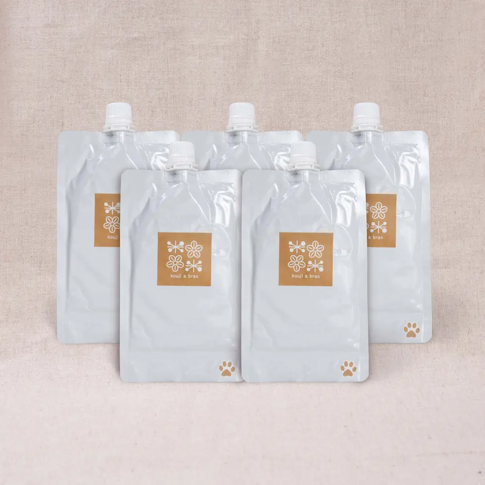 無添加ドッグフード「糀とブラン」スパウトパウチ(5個入)
